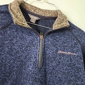 Men's Eddie Bauer Blue Pullover 1/4 Zip